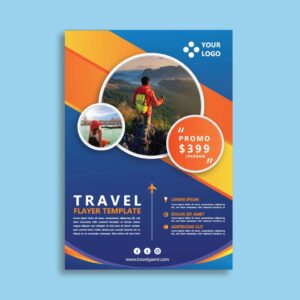 Travel flyer poster Template