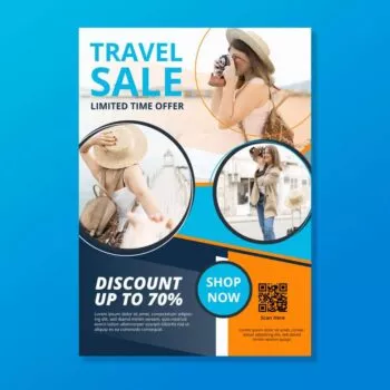 Travel Design Freedom: Editable Poster Templates