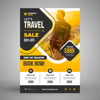 Travel Create Your Poster: Editable Design Solutions