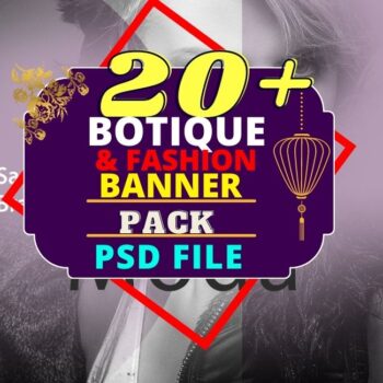 20 Boutique and Fashion Banner PSD Pack Cheapest Price