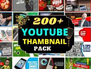 Youtube Thumbnail PSD Pack Bundle