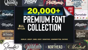 Premium Fonts Mega Bundle