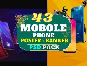 Mobile Phone banner PSD Bundle