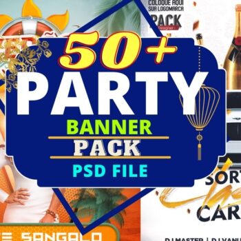Party Banner PSD Bundle Cheap Price