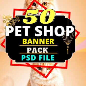 Pet Shop Banner PSD Bundle