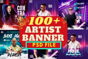 ARTIST BANNER PSD BUNDLE